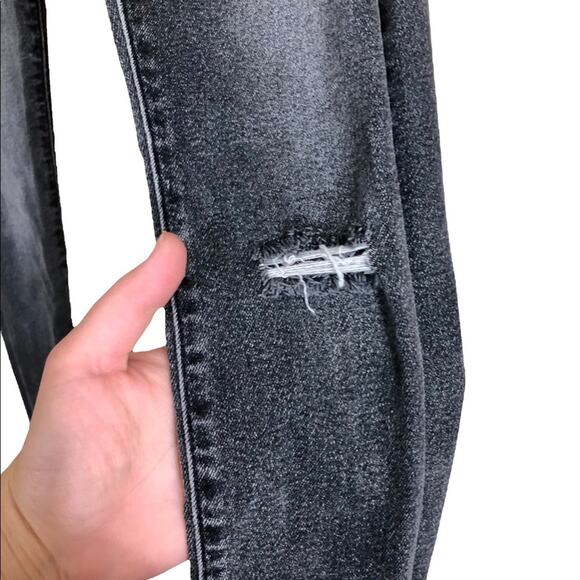 Levi's Made + Crafted 721 High Rise Skinny Gray Distressed Size 24X30 - Picture 5 of 8